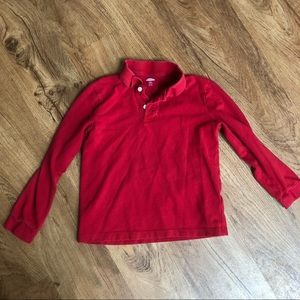 Red Old Navy Polo Shirt. Long sleeve.